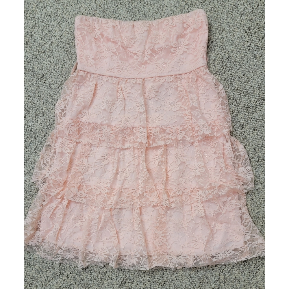 Light Pink Layer Mini Dress